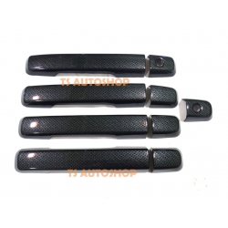 ครอบมือดึง กันรอยขีดข่วน สีดำเคฟล่าร์ Kevlar carbon black อีซูซุ ดี-แมกซ์ ใหม่ ISUZU ALL NEW D-MAX 2012 4 ประตู 4 Door V.5