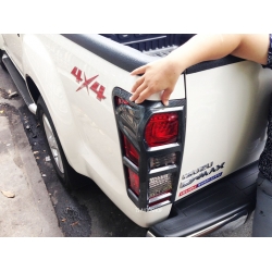 ครอบไฟท้าย Kevra Black เคฟล่าร์ดำ ใส่รถกระบะ อีซูซุ ดี-แมกซ์ ใหม่ ปี 2012 ISUZU ALL NEW D-MAX 2012 V.7