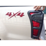 ครอบไฟท้าย Kevra Black เคฟล่าร์ดำ ใส่รถกระบะ อีซูซุ ดี-แมกซ์ ใหม่ ปี 2012 ISUZU ALL NEW D-MAX 2012 V.7