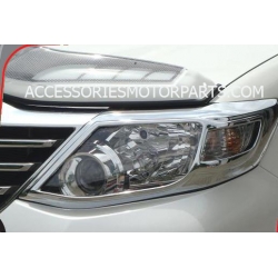 โครเมี่ยม ครอบไฟหนัา ไฟใหญ่ ไฟโปรเจคเตอร์  FORTUNER 2005-2012 ฟอร์จูนเนอร์ ao