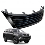 กระจังหน้า หน้ากระจัง ทรงเบนรี่ fortuner 2015 ฟอร์จูนเนอร์ 2015-on สีดำ-ชุปโครเมี่ยม ส่งฟรี Ems