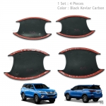 เบ้ากลม เบ้ากันรอย เบ้ารองมือเปิด คาร์บอน เคฟล่าร์  kevlar carbon fortuner 2015 ฟอร์จูนเนอร์ 2015 ส่งฟรี ems