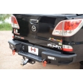 กันชนท้าย G-SERIES REAR BAR For fit Mazda Bt 50 Pro Hamer พร้อมห่วงแดง OMG + ชุดบอล ball  V.2