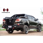 กันชนท้าย G-SERIES REAR BAR For fit Mazda Bt 50 Pro Hamer พร้อมห่วงแดง OMG + ชุดบอล ball  V.2