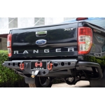 กันชนท้าย G-SERIES REAR BAR For fit Ford Ranger 2012-2017 T6 T7 MC Hamer พร้อมห่วงแดง OMG + ชุดบอล ball V.1 