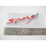 LOGO โลโก้ SPORT สปอร์ต ติดได้กับรถยนต์ ทุกรุุ่นทุกยี่ห้อ 