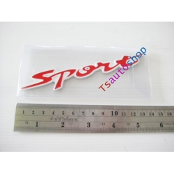 LOGO โลโก้ SPORT สปอร์ต ติดได้กับรถยนต์ ทุกรุุ่นทุกยี่ห้อ 