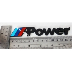 LOGO POWER BMW BLACK ดำ