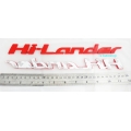 logo โลโก้ Hi - LANDER D-MAX ISUZU RED แดง แท้เบิกศูนย์ ส่งฟรี 