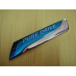 LOGO ' PURE DRIVE ' โลโก้ติดท้ายรถ 