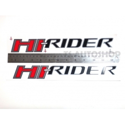 LOGO โลโก้ sticker ลาย Hi - Rider  สีดำ Black