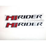 LOGO โลโก้ sticker ลาย Hi - Rider  สีดำ Black