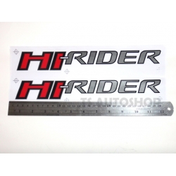 LOGO โลโก้ sticker ลาย Hi - Rider  สีเทา Gray