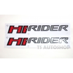 LOGO โลโก้ sticker ลาย Hi - Rider  สีเทา Gray