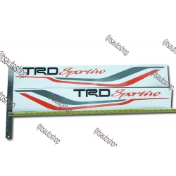 LOGO sticker TRD Sportivo โลโก้สติ๊กเกอร์ ทีอาร์ดี สปอร์ตติโว้ ดำ เทา แดง V.1