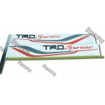 LOGO sticker TRD Sportivo โลโก้สติ๊กเกอร์ ทีอาร์ดี สปอร์ตติโว้ ดำ เทา แดง V.1