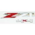 logo Z71 4x4 แดง + ชุปโครเมี่ยม โลโก้ ยาว 18.05 cm ส่งฟรี ems