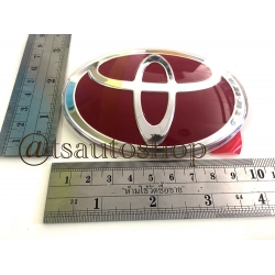 logo ตราโตโยต้า พื้นแดง Toyota red Size:7x10CM