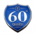 logo โลโก้ ติดท้าย เรซิน "ครบรอบ 60 ปี อีซูซุ  60th isuzu ส่งฟรี ems