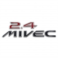 logo โลโก้ ติดท้าย เรซิน "2.4 MIVEC" ใส่ Mitsubishi space wagon ส่งฟรี ems