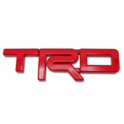 โลโก้ "TRD" size M สูง 7.5เซน สีแดง ส่งฟรี ems