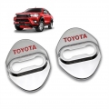 ฝาครอบกลอนล็อคประตู ซ้าย+ขวา TRD Carbon Kevlar คาร์บอน เคฟล่าร์ขาว Toyota Revo Fortuner Innova ส่งฟรี ems
