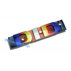 logo DI-D DID ทำจากโลโก้แท้โลโก้ ดีไอดี สี titanium  Anodize   สีอลูมิเนียมสีไทเทเนียม อโนไดซ์