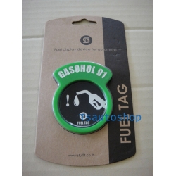 Logo GASSOHOL 91 สีเขียว ติดตรงถังน้ำมัน ใน ฝาถังน้ำมัน ฯลฯ ติดได้กับรถยนต์ รถกระบะ ฯลฯ ได้ทุกรุ่นทุกยี่ห้อ 