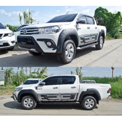 คิ้วล้อ โปร่งล้อ โปร่งเย็บ (เต็ม) ไม่มีขอบยาง TRD SPORT Hilux Revo 2015 ไฮลัค รีโว้ 2015  2-4 ประตู  2-4 Door V.1  ส่งฟรี ลงทะเบียน