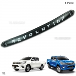 คิ้วฝากระโปรงหน้า REVO REVOLUTION ดำด้าน  Toyota  Hilux Revo 2015 รีโว้ 2015 ส่งฟรี ems