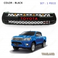 กระจังหน้า หน้ากระจัง มีไฟ Led  Logo Toyota Red โลโก้ โตโยต้าแดง Revolution ใส่ REVO Toyota  Hilux Revo 2015 รีโว้ 2015 ส่งฟรี ems