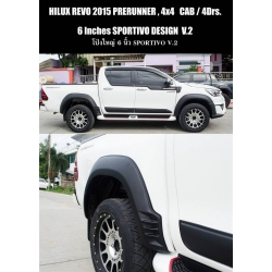 คิ้วล้อ โปร่งล้อ Hilux Revo 2015 ไฮลัค รีโว้ 2015  2-4 ประตู  2-4 Door 2015 - 2017