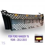 หน้ากระจัง กระจังหน้า  Ford Ranger ยกชุด พร้อมไฟ Led 4 จุด ส่งฟรี