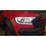 ครอบไฟหน้า LED  ดำด้าน Ranger 2015 MC ใหม่ Ford Ranger ฟอร์ด เรนเจอร์ All new ranger 2015 mc Fitt ส่งฟรี  ems หรือติดตั้งฟรี