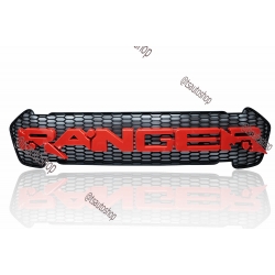 กระจังหน้า เปลี่ยนเฉพาะตรงกลาง เข้ารูป ใส่ แรนเจอร์ 2015 t6 mc ranger 2015  สีแดง ส่งฟรี ems