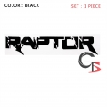 Sticker Raptor สติ๊กเกอร์ แร๊พเตอร์ Size:43.5x8 cm 1 set 2 pcs Ranger 2012 + 2015 MC ใหม่ Ford Ranger ฟอร์ด เรนเจอร์ All new ranger 2015 mc ส่งฟรี ems