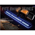ชายบันได สีดำ ตัวอักษร Ranger  2012 t6 2015 MC มีไฟ แสงสีฟ้า ใหม่ Ford Ranger ฟอร์ด เรนเจอร์ All new ranger 2012 - 2015 t6 mc ส่งฟรี  ems
