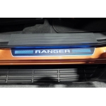 ชายบันได สีดำ ตัวอักษร Ranger  2012 t6 2015 MC มีไฟ แสงสีฟ้า ใหม่ Ford Ranger ฟอร์ด เรนเจอร์ All new ranger 2012 - 2015 t6 mc ส่งฟรี  ems