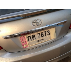 โครเมี่ยม คิ้วท้าย แบบเต็ม ฝากระโปรง NEW VIOS MINOR CHANGE 2010  vios วีออส