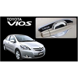 โครเมี่ยม เบ้าปีก เบ้าถ้วยรองมือเปิด งาน FITT V.1   วีออส vios