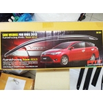 กันสาด สีดำ   ALL NEW VIOS  TOYOTA โตโยต้า วีออส 2013 Fitt