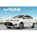 โครเมี่ยม คิ้วกันชนหน้า ทรงศูนย์ ของแท้ เบิกห้าง กันรอยขีดข่วน  ALL NEW VIOS  TOYOTA โตโยต้า วีออส 2013