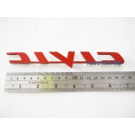 LOGO โลโก้  CIVIC ซีวิค แดง ขอบเงิน